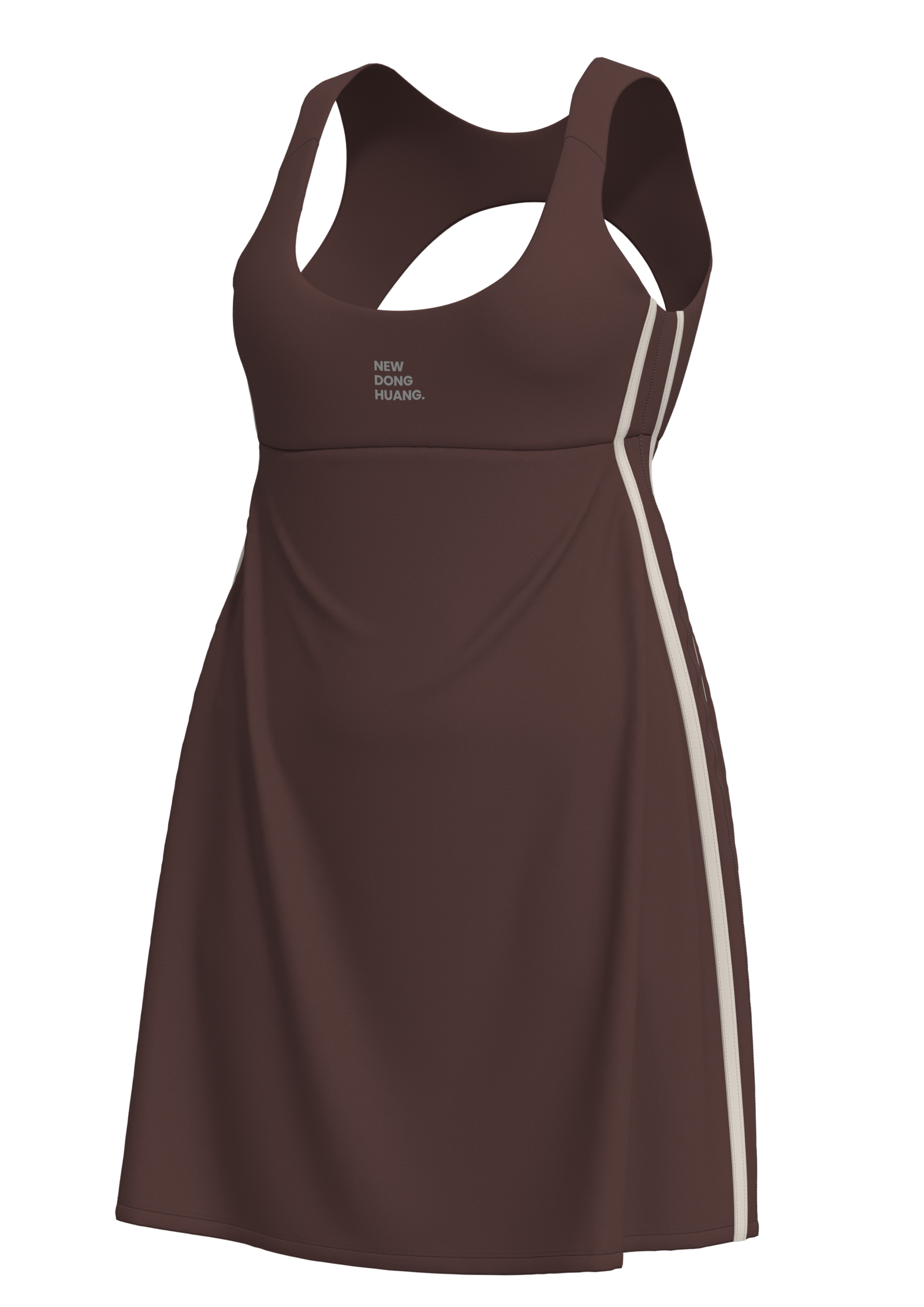 Women's Athletic Tennis Dress with Built-In Bra and Shorts